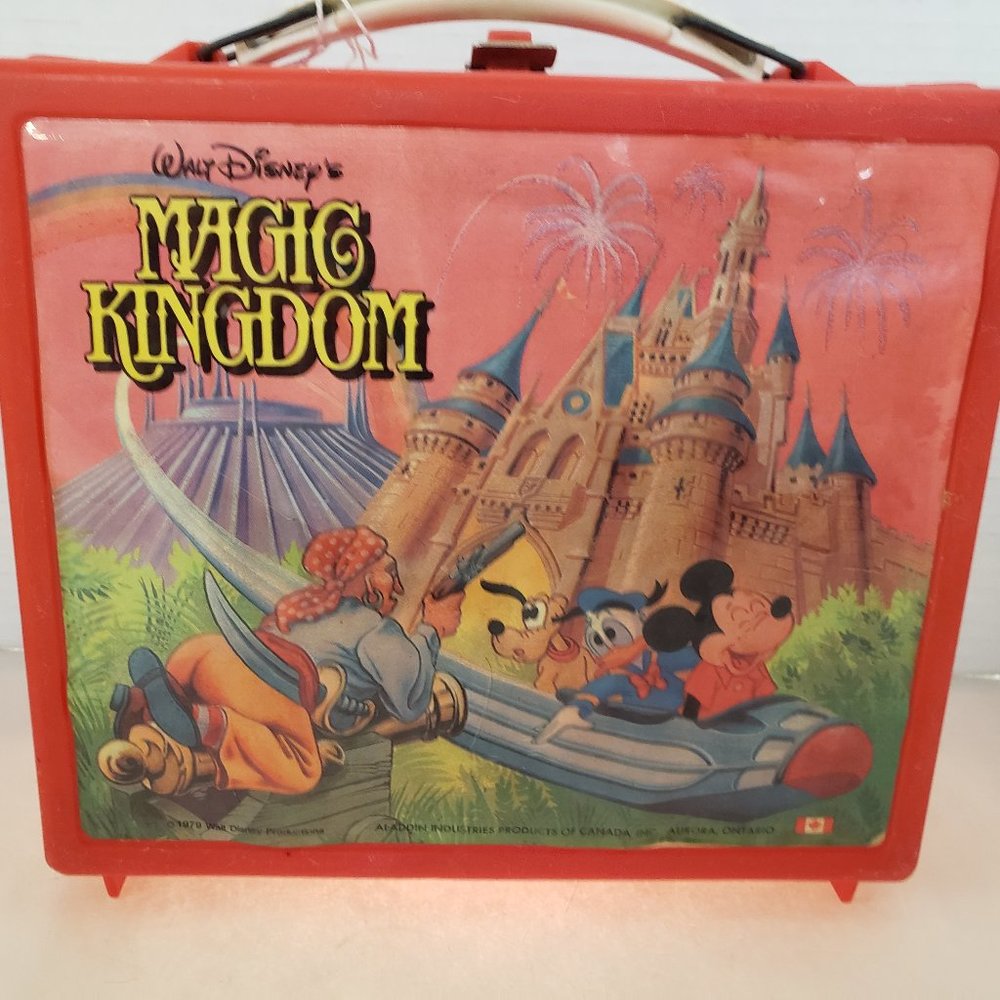 Vintage Walt Disney Magic Kingdom 1979 Lunchkit Lunch box